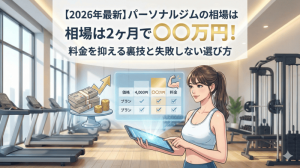 【2026年最新】パーソナルジムの相場は2ヶ月で〇〇万円！料金を抑える裏技と失敗しない選び方